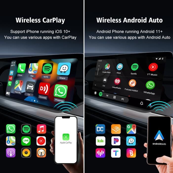 CarlinKit 2air - CarPlay/Android Auto sans fil dans la voiture