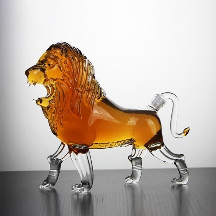 Carafe à Whisky Sanglier 1000ml - Carafe Animalière En Verre Borosilicate
