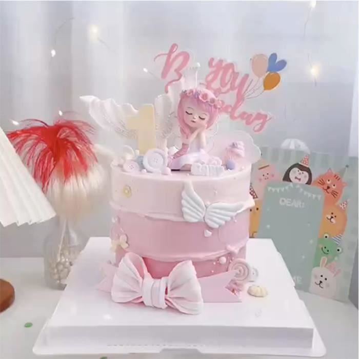 Ensemble de décoration de gâteau sur le thème de la vache rose pour fille,  décoration de gâteau, One Moo Chi, 1ère fête d'anniversaire - AliExpress