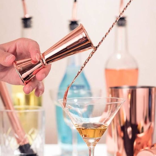 Set Shaker Cocktail Boston 13 Pièces Inox - Inclut Jigger, Cuillère, Livre Recettes | Cadeau Bar Parfait