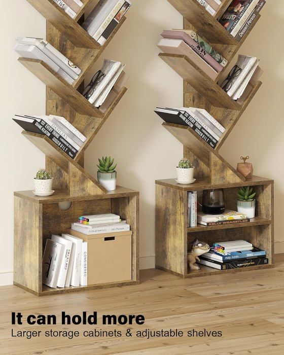 Bibliothèque/Étagère Rantry Sonoma Grise 86x25.5x140 Cm - En Bois D'ingénierie, 5 étagères | Pour Salon, Bureau
