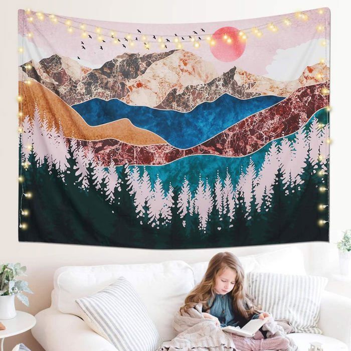 Scorpion Hippie Art Tenture Murale Tapisserie Nappe Pour Chambre Salon