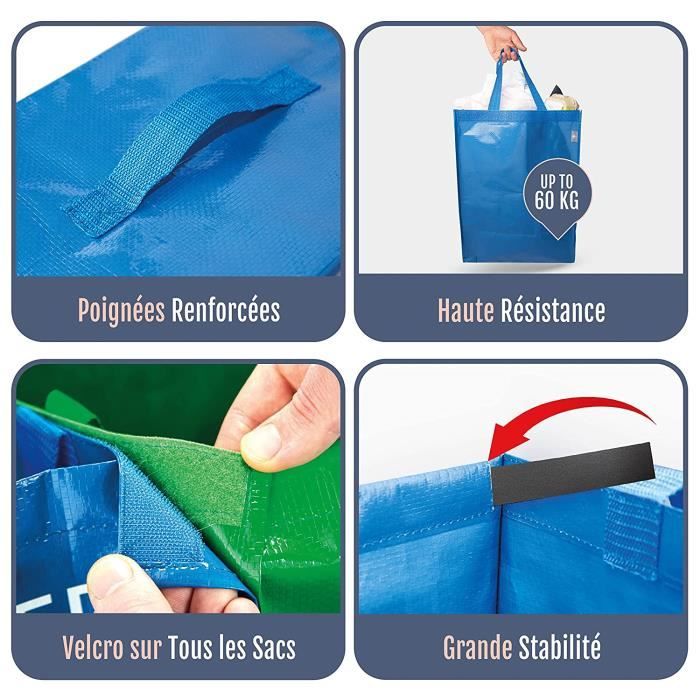 Lot De 3 X 40 Sacs Poubelle De 5 Litres, Avec Poignée - Sacs Poubelle Pour  Produits Cosmétiques[q428] - Cdiscount Au quotidien