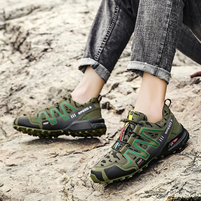 Nouveaute Hommes Chaussures De Randonnee Femmes Male Exterieur Respirant Trekking Chasse Tourisme Montagne Baskets Unisexe Offre Cdiscount Sport