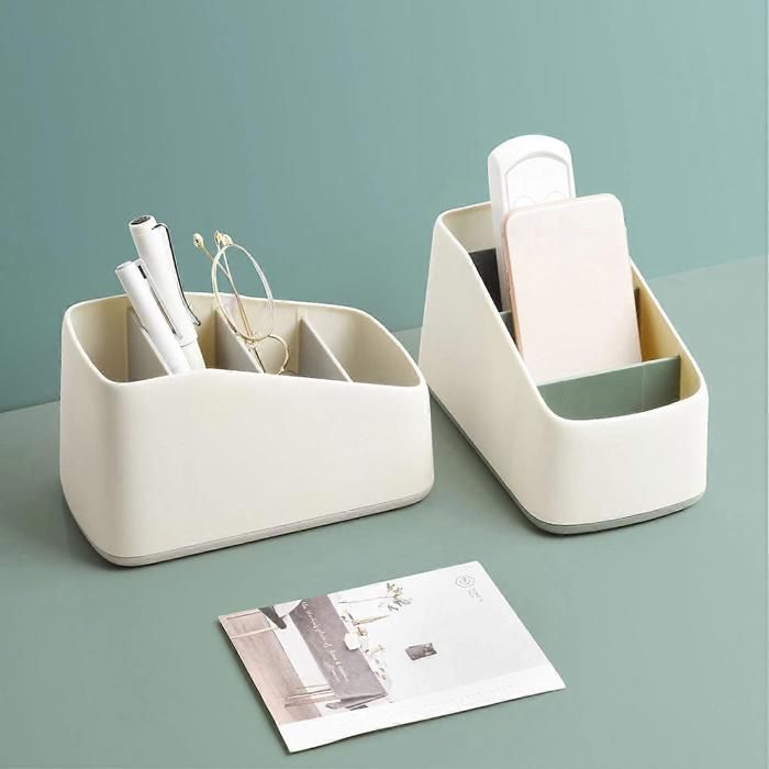 Organisateur De Télécommandes En Acrylique à 6 Compartiments - 18x11.5x12 Cm - Pour Ranger Téléphone, Clés, Bureau, Salon - 5