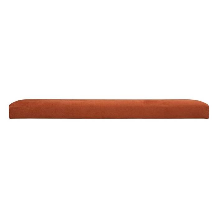 Pouf pliant double Arum côtelé 76 x 38 cm ambre Atmosphera - Pouf
