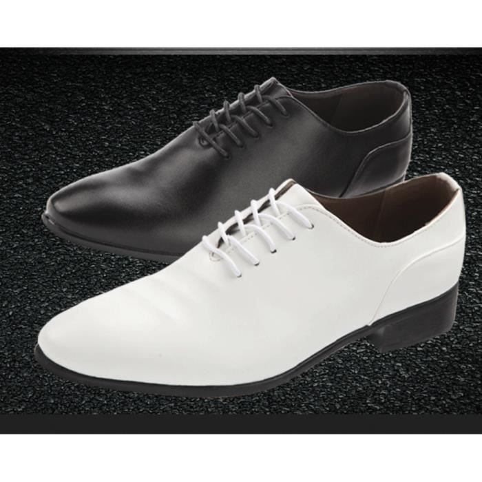 Chaussure mocassin homme noir cuir soft PU mariage cérémonie