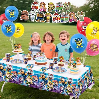 Décorations de fête à thèe, fournitures de fête d'anniversaire