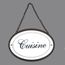 chemin/_de/_campagne Plaque de Porte Style Emaill/é Chambre Ovale en Fer 10.50 cm