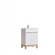 Meuble sous vasque - AC-DÉCO - Bali White - Blanc - Contemporain - Design - 60 x 45 x 85 cm-0