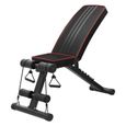 Banc de musculation pliable - Chaise de fitness - Noir - Adulte-0
