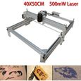 Machine de gravure Laser 500 MW gravure imprimante Laser CNC + lunettes bricolage 220 V,  fraisage graveur-0