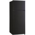 Réfrigérateur-congélateur GLEM GRF210BK - 204L - Froid statique - Classe F - Noir mat - Design moderne-0
