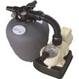 Kit de filtration - POOLSTYLE - 6m3/h - Filtre à sable - Platine - Vanne 4 voies-0