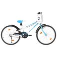 (92184)Vélo pour enfants 24 pouces Bleu et blanc-0