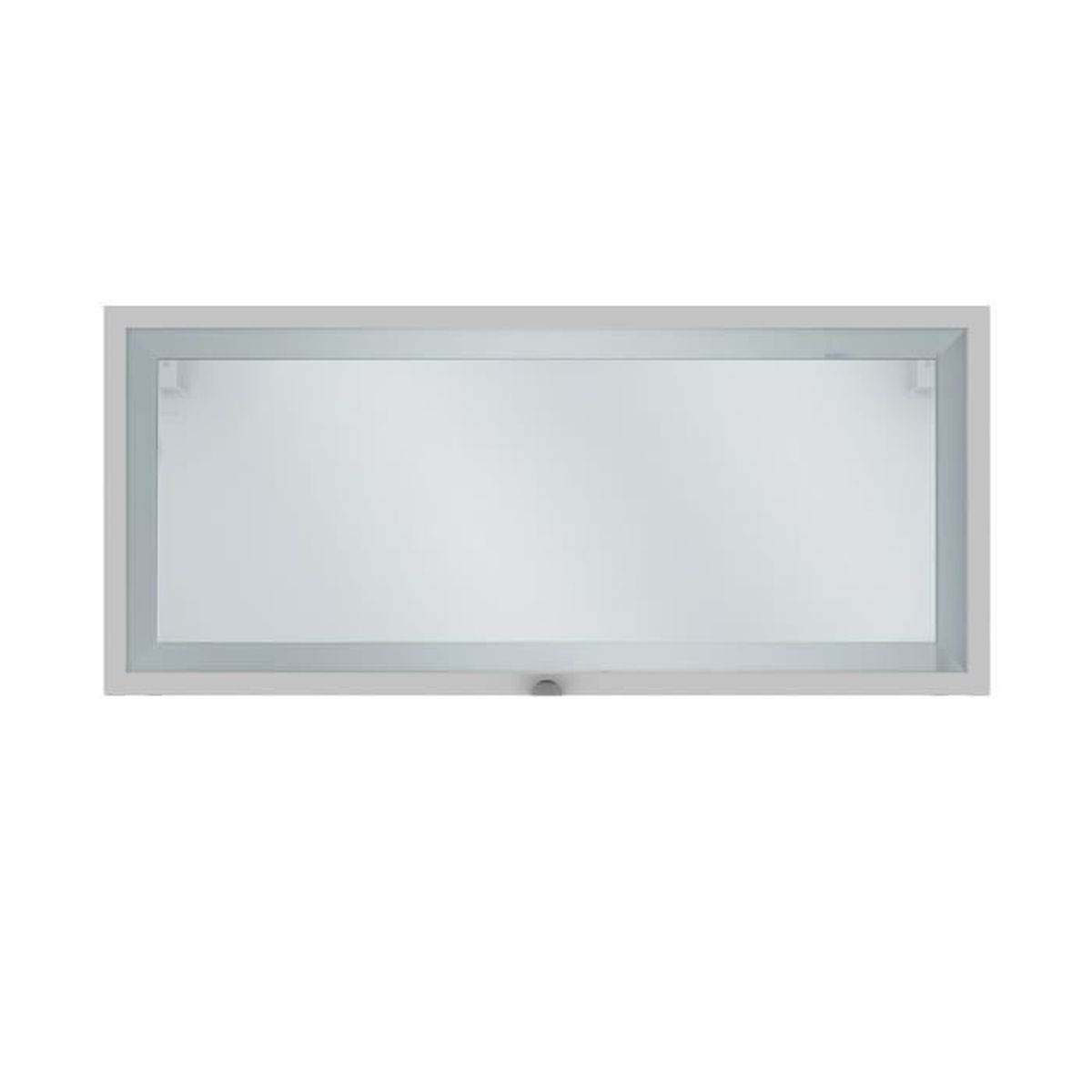 Elia Meuble de cuisine haut court 12 porte vitrée blanc 12cm Elia Meuble de cuisine haut court 12 porte vitrée blanc 12cm
