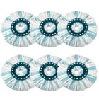 AQSACOKIYA Têtes de rechange pour Leifheit Clean Twist/Clean Twist Disc Mop Ergo vadrouille à disque, vadrouille microfibre pour tous les sols