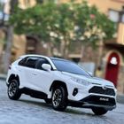 Blanc - Voiture Jouet En Métal, 1:32, Toyota Rav4 2020 Suv, Modèle De Voiture, Amortisseur, Collection Son Et