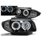 TUNING-TEC SP. Z O.O. SP.K. Paire de feux phares BMW Serie 1 E87/E81/E82/E88 de 2004 a 2011 angel eyes noir-27361120