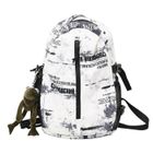 WASDK Sac à dos cartable collégiens graffiti lycéens de grande capacité sac à dos simple et à la mode cadeau de Noël