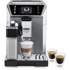 DELONGHI 0132217051 Expresso Broyeur PrimaDonna Class - Réservoir 2L - 2 tasses simultanés - Réservoir à grain 400 gr - Metal&Noir