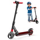 EROLLERRUN Trottinette Electrique Noir Enfant 6 a 16 Ans, Portée de 7 Km, Écran LED, Pliable Trottinettes électriques 130W à Freins Doubles