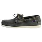 Chaussures bateaux Sebago Docksides Portland Dark Grey Homme - Cuir - Lacets carrés - Cousues main