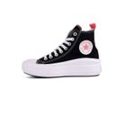 Baskets Converse Chuck Taylor All Star Move - Noir - Homme - Lacets - Plat - Textile
