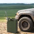 HOMNOBLE Jerrican essence en métal 20L avec bec verseur transport liquides diesel huile voiture moto bidon récipient