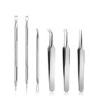 VBIGER 6-en-1 Kit antidérapant Comedone Extractor Tool Ensemble d'élimination de l'acné
