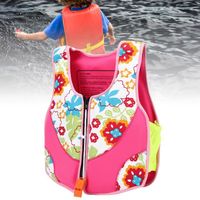 Accessoire flottant de gilet de sauvetage de sécurité convient aux enfants âgés de 8 à 10 ans poids 15-30 kg(rose)-LEK