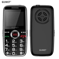 Guwet GSM Téléphone Portable Senior Débloqué,Dual-SIM,Grandes Touches Bouton SOS,Batterie 1800 mAh