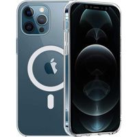 Coque pour iPhone 12 PRO (6,1") - Silicone Transparent avec Cercle magnétique intégré Phonillico®