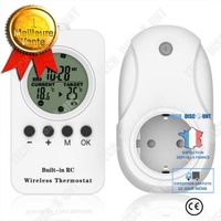 TD® Thermostat de synchronisation de prise de thermostat sans fil de chauffage de réfrigération pour ajuster le chauffage par le