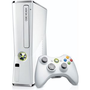 CONSOLE XBOX 360 Console Xbox 360 4 Go blanche - Microsoft - Wi-Fi intégré - Kinect compatible