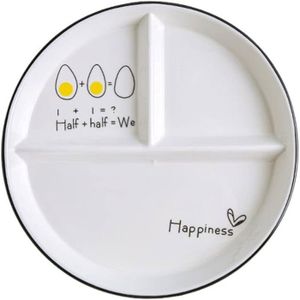 Hoshisea 2 Assiettes Compartimentées En Céramique Kaki - Assiettes Divisées Adultes Et Enfants