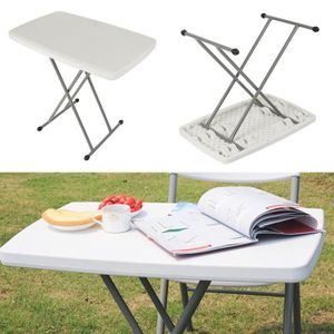 Table Pliante Pour Jardin En Aluminium Avec Plateau En Bois Dim