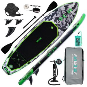 STAND UP PADDLE FunWater - Stand up paddle gonflable de randonnée - 330 x 84x 15 cm - PVC -Honor Board