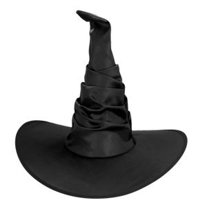 Chapeau de Sorciere Adulte Noir - accessoire pour deguisement pas cher -  Badaboum