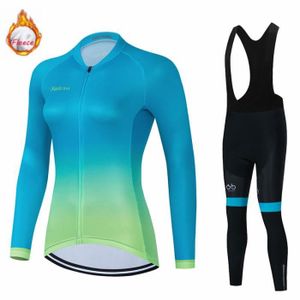 Maillot velo discount manche longue femme