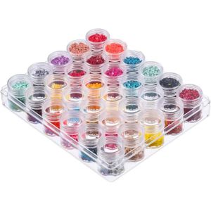 Boîte de Rangement en Plastique pour Perles ou Petites Fournitures  10.5x6.9cm - Fantasyline