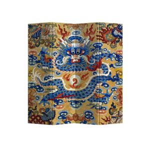 Paravent Pliable à 6 Panneaux En Bois Style Chinois - Séparateur De Pièce Décoratif, Dimensions Déplié 48x24 Cm - 4
