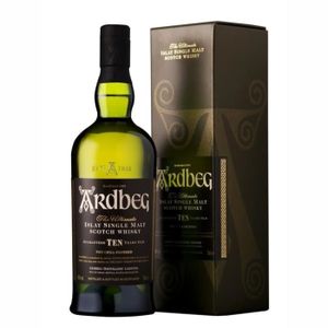 WHISKY BOURBON SCOTCH Ardberg 10 ans – Avec coffret – Whisky 70cl 46°