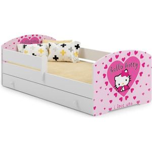 Lit Enfant 140x70 Cm Sommier Matelas Avec Barriere De Securite Cdiscount Maison