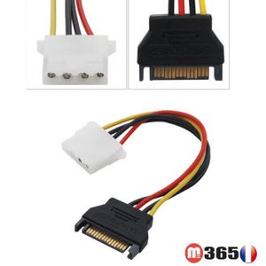 kenable Molex Pour P4 4pin Convertisseur Câble 4 Broches PSU Adaptateur 