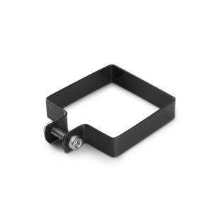 PORTAIL - PORTILLON Collier de fixation carré 60 x 60 mm pour portillon grillagé Noir