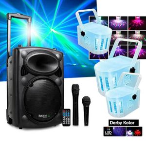 PACK SONO Pack DJ Karaoké mobile 500W IBIZA PORT10VHF-BT +3 