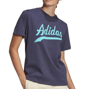T-SHIRT T-shirt Bleu Femme Adidas Modern B-Ball