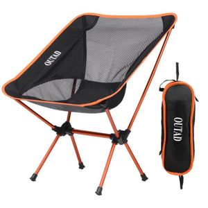 Chaise de camping avec housse pliante fauteuil de camping pliable siege plage @