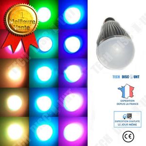 AMPOULE INTELLIGENTE TD® Ampoule Lampe New E27 3W 16 Couleurs/ RGB LED 